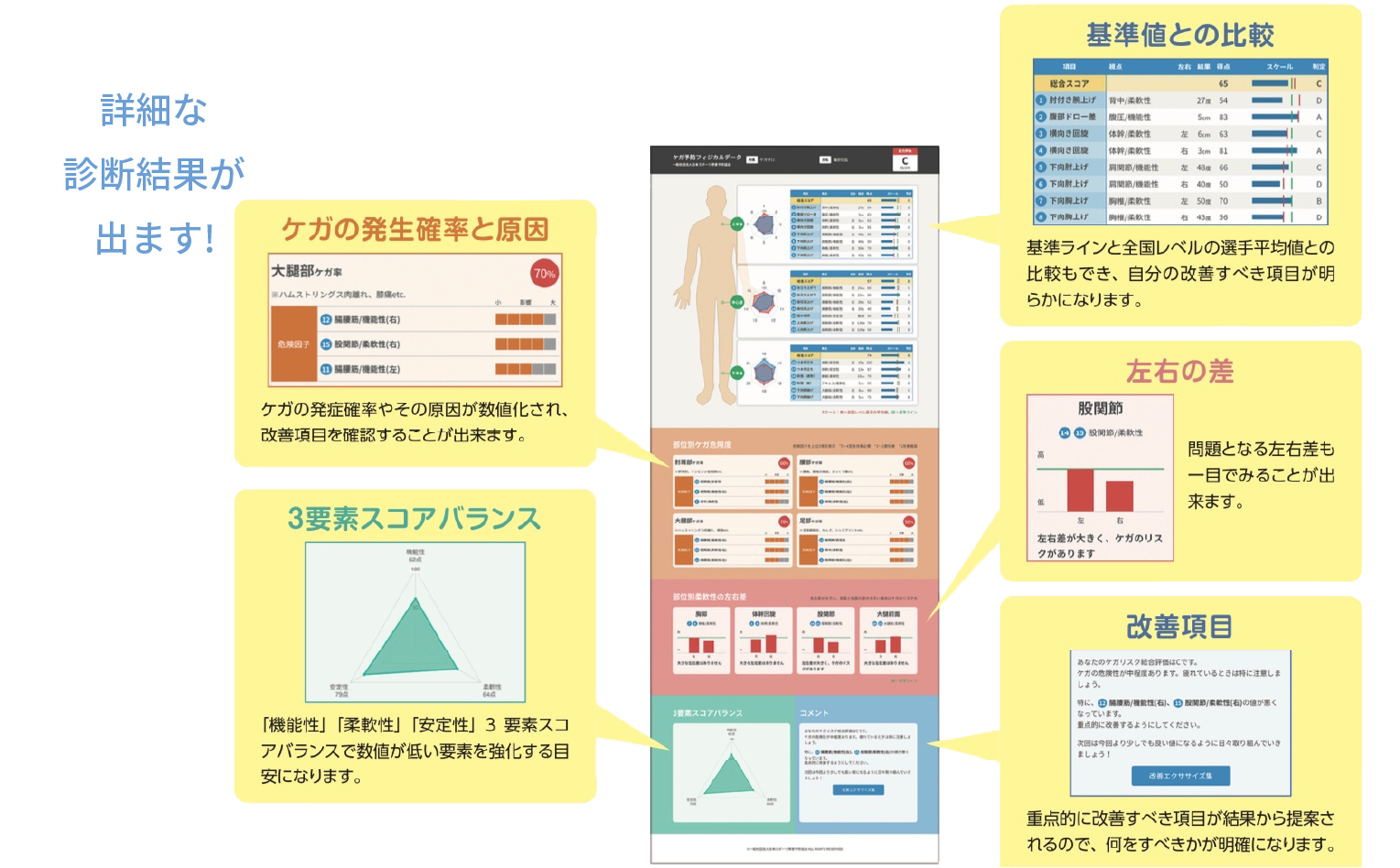 詳細な診断結果が出ます!